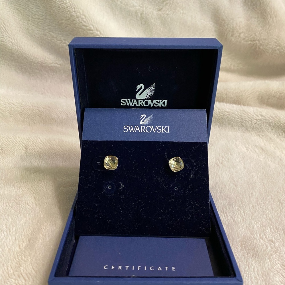 Swarovski Cushion Cut Studs
